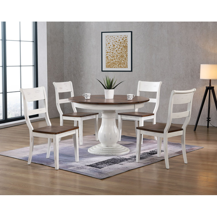 Iconic Furniture Extendable Solid Wood Dining Set Wayfair